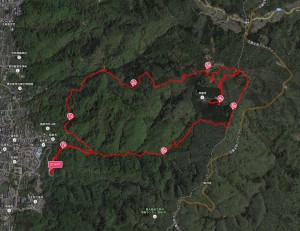 生駒山トレラン　2015年1月